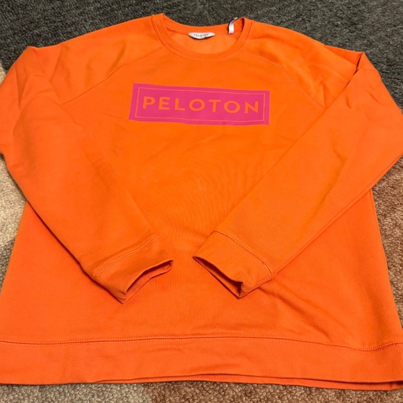 Peloton Orange and Pink Sweatshirt Size Small - Picture 2 of 2